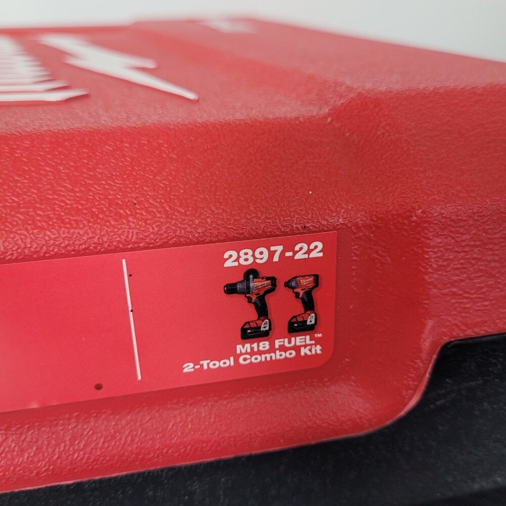 Milwaukee 2897-22 M18 Empty Case For Impact & Hammer Drill Case Only! #01E36PR6 - Picture 3 of 4